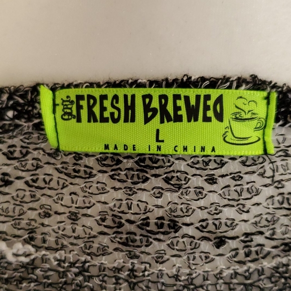 Striped Sweater With Ruffle trim - Picture 3 of 5